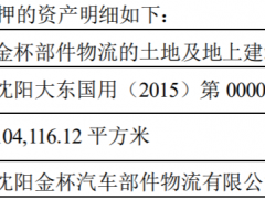 金杯汽车：拟向华夏银行贷款3000万元，抵押物为账面价值1.348亿土地