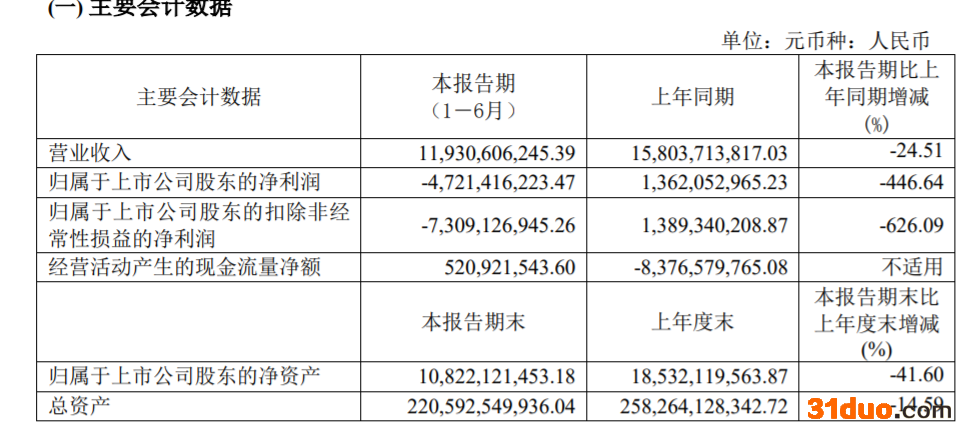 蓝光发展上半年营收119.31亿元