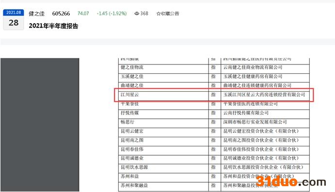 健之佳年内三笔股权收购案平均溢价超42倍背后：均未签署业绩对赌协议、有标的公司去年净利润下滑超20%、有标的公司被收购后净利出现下滑