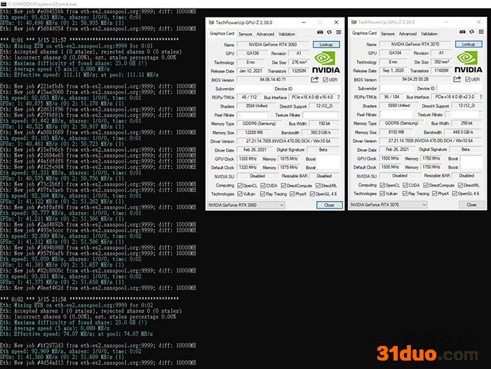 RTX3060官方470.05版本驱动意外破解挖矿限制,但仅限单卡