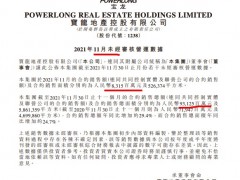 宝龙地产前11月销售同比增29.4% 单月销量同比降超一成