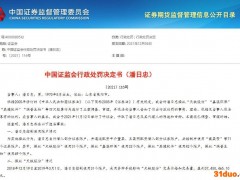 控制71个证券账户违法操纵4只个股，这只“股市黑手”被证监会没收并罚款近4.5亿元！