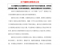 “药茅”董事长辞职！8个月任期内 公司市值增长700多亿元