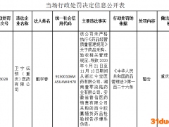 卫宁沄钥重庆医药公司违法被警告 为卫宁健康子公司