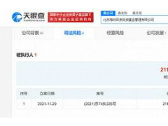 胡海泉怎么了 胡海泉公司被强制执行约2115万元