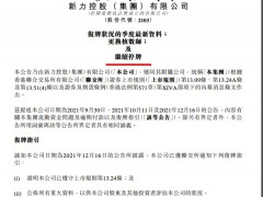 新力：继续停牌并更换核数师 累计逾期债务63.94亿元尚未制定解决方案