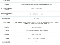 江西独角犀贸易公司违法被罚 违反外汇登记管理规定