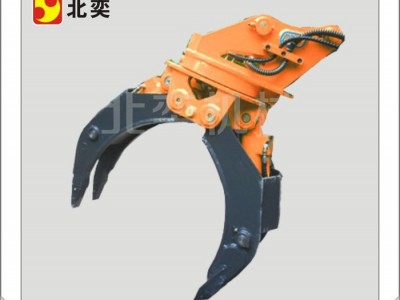 北奕 机械抓材料机械，旋转抓木设备