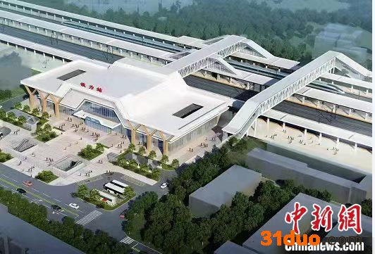 改造后铁力站效果图。 哈铁提供