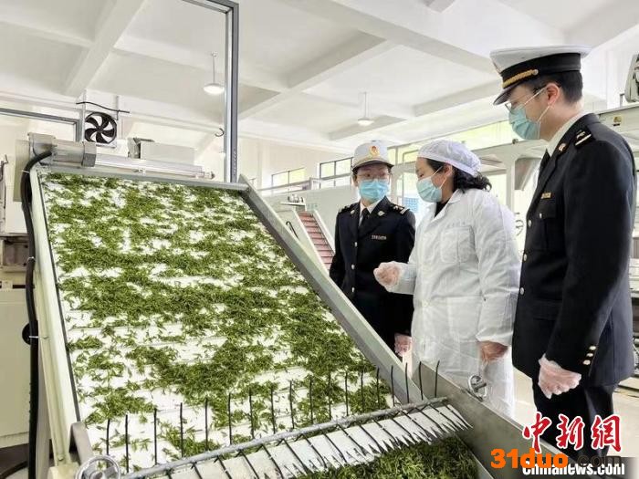 金华海关关员指导当地企业完善相关生产工艺。 邢宇欣 摄