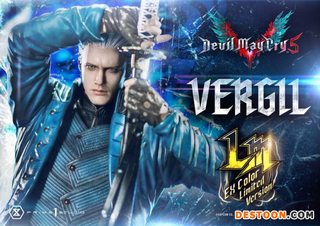 《鬼泣5》维吉尔高端雕像 全高77厘米全球限量350个