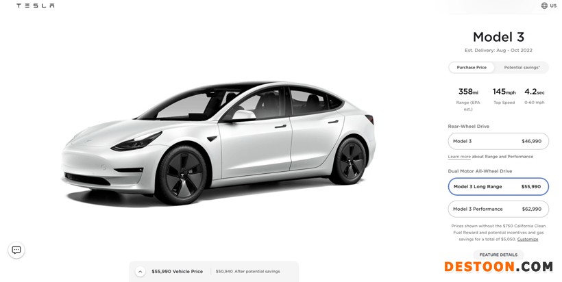 特斯拉Model 3在美涨价 特斯拉Model 3在美涨价