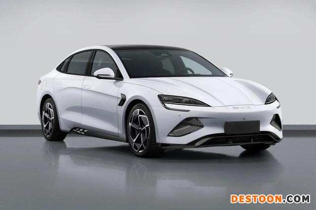 比亚迪海豹实车曝光 对标特斯拉Model 3 比亚迪海豹实车曝光 对标特斯拉Model 3