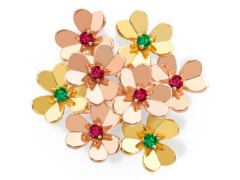 Van Cleef & Arpels梵克雅宝推出Frivole新作：红宝石与祖母绿花蕊