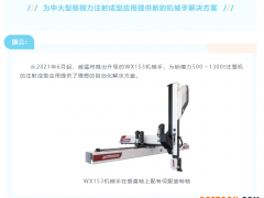为中大型锁模力注射成型应用提供新的机械手解决方案