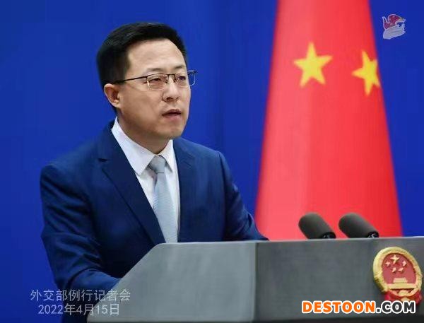 外交部发言人赵立坚。薛伟 摄