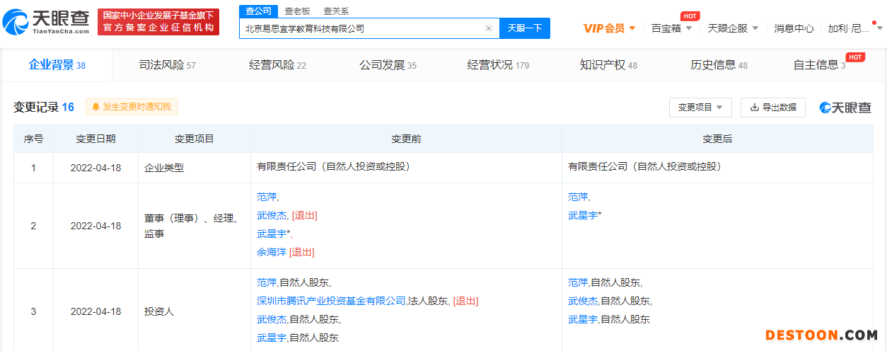 腾讯退股智能题库产品“易题库” 腾讯退股智能题库产品“易题库”