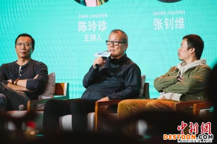 知名台湾导演徐小明在IM两岸青年影展上开讲。 IM两岸青年影展组委会供图