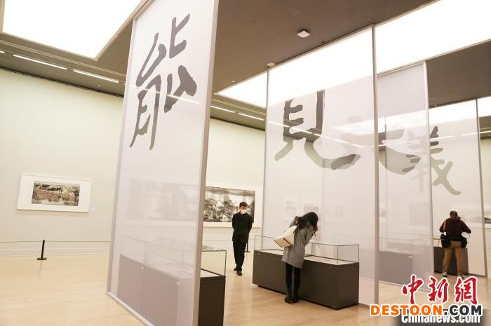 “杨明义艺术与文献展”展览现场 史春阳 摄