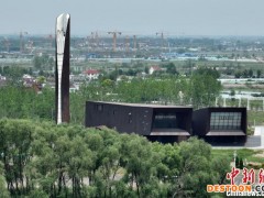 航拍南京渡江胜利公园忆峥嵘岁月