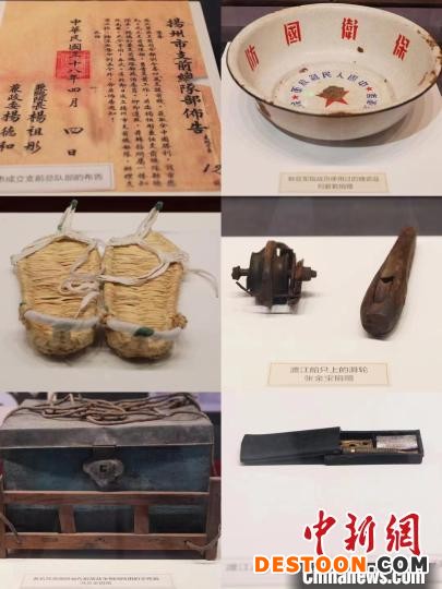 各类历史文物和影像资料展现了当年百万雄师过大江的历史时刻。 渡江胜利纪念馆供图