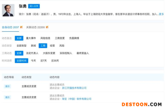 阿里CEO张勇卸任天猫、淘宝公司董事长 由戴珊接任 阿里CEO张勇卸任天猫、淘宝公司董事长 由戴珊接任