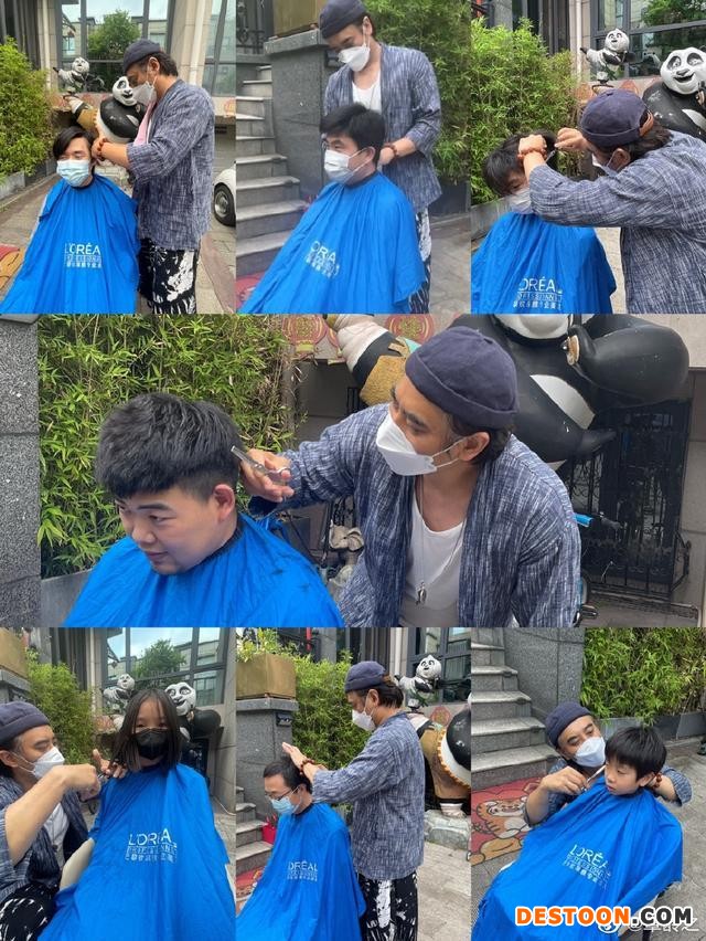 正能量！演员陈龙继当志愿者后又为居民理发