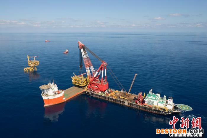 “海基一号”平台主体安装完工开创中国深水导管架平台开发模式先河