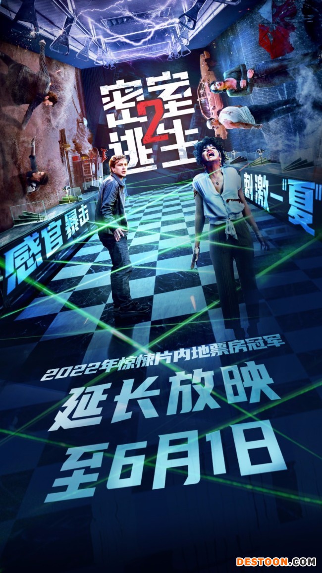 《密室逃生2》延长放映 获22年内地惊悚片票房冠军