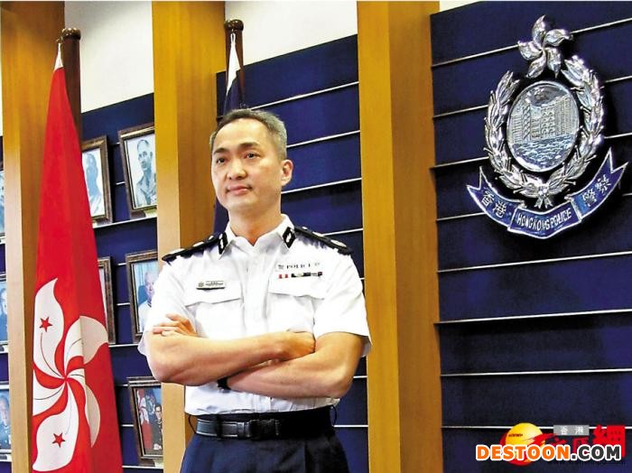 香港特区政府警务处副处长(管理)郭荫庶即将退休。 图片来源：香港文汇报记者 摄