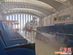 吉林火车站全覆盖消杀 为恢复列车运行做准备