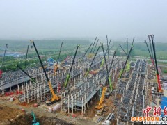 国内首个装配式钢结构+EPC应急工程“五一”假期施工忙