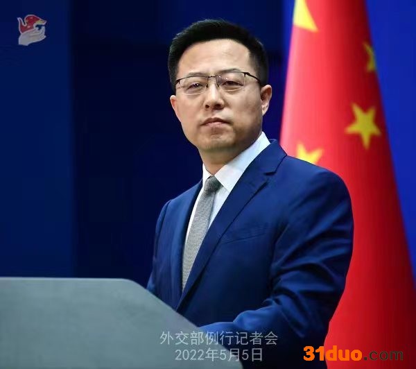 外交部发言人赵立坚。薛伟 摄