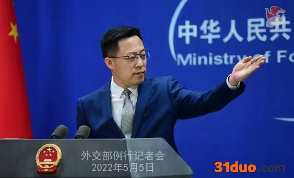外交部发言人赵立坚。薛伟 摄
