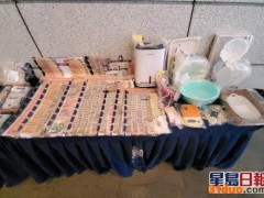 香港警方检获市值约1200万港元毒品 拘捕3人