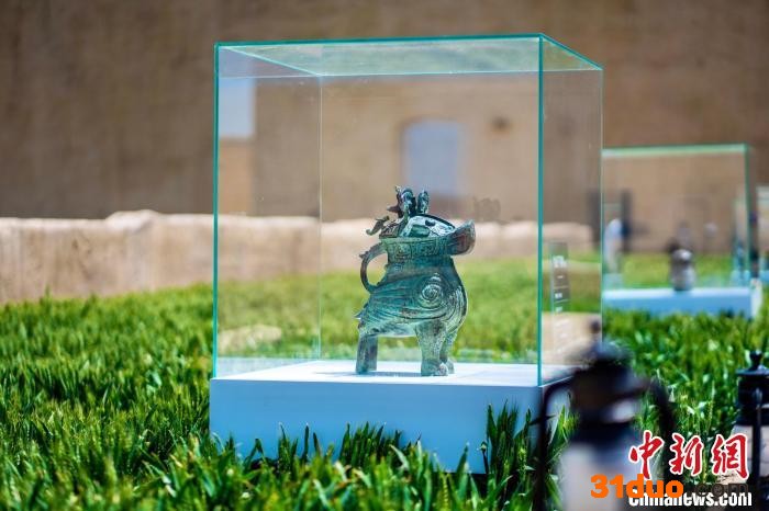 “妇好”鴞尊展品。 河南省文化和旅游厅供图