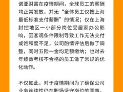 诺亚财富否认"按最低工资标准发工资" 股价半年跌66%