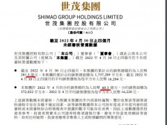 世茂集团前4月累计销售总额约281.5亿元 单月销售60.3亿元