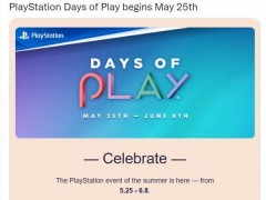 曝索尼Days of Play特卖5.25开启 将持续至6月8日