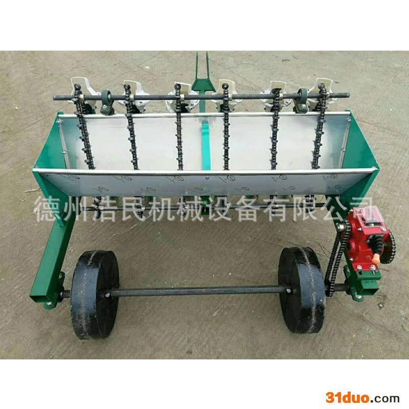 浩民机械定制大蒜播种机 定制生产4行大蒜种植机械 中原地区大蒜播种