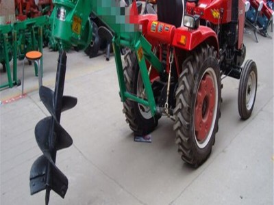 拖拉机打坑机 车载式悬挂式挖坑机 硬土质大直径地钻 螺旋式地钻 植树苗打坑机