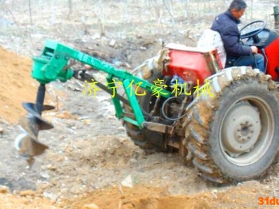 巢湖挖坑机品牌树苗机移栽机 蔬菜大棚挖坑机钻眼机树林栽树机悬挂式打坑机图片