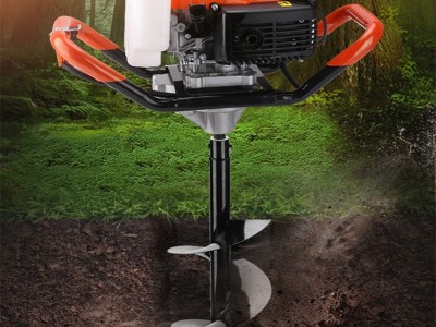 大功率汽油手提式打坑机 植树栽树苗打坑机 手拉启动汽油打坑机 大直径挖坑种植机