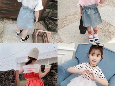 童装批发市场地址想做服装生意去那里进货夏季新款潮版嘻哈风男童工装迷彩裤套装批发