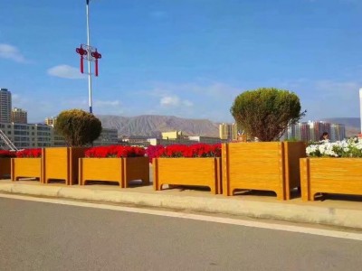 河南天艺供应仿木花箱 70*50 木箱 花卉花箱规格齐全