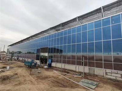 智能玻璃温室花卉育苗基地 湖南连栋玻璃温室大棚施工经验丰富