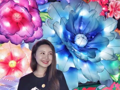 网红打卡圣地中秋场地布置花卉花灯彩灯摆件，源头厂家现货供应