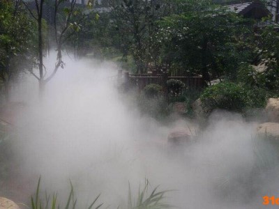 银川花卉世界景观人造雾工程