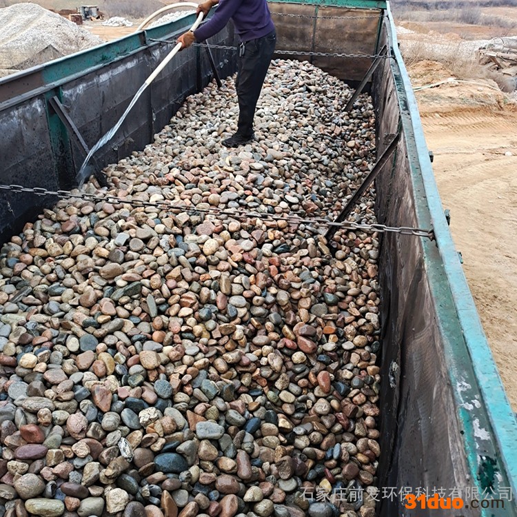 山东前发厂家批发 建筑路面鹅卵石 净水用砾石 多肉装饰卵石 鱼缸花卉造景石子 **鹅卵石 量大从优货源充足