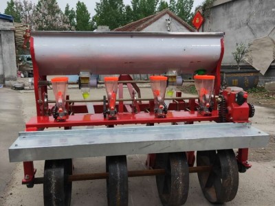 国硕白菜香菜茼蒿生菜药材多功能精播机 汽油动力萝卜播种机 小型花卉药材精播机